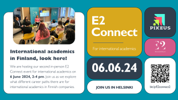 Event: E2 Connect - Navigating career paths in Finnish companies as an international academic