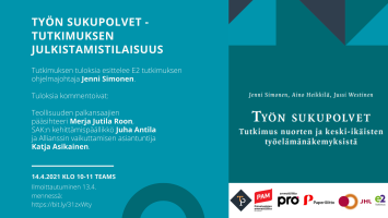 Työn sukupolvet – tutkimuksen julkistamistilaisuus